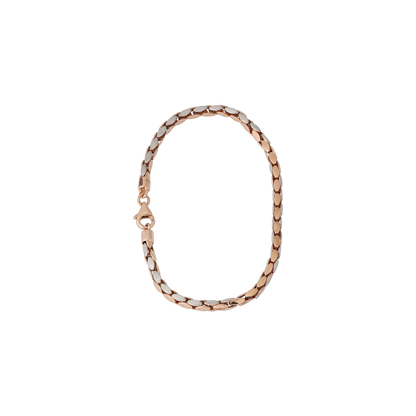 18kt Rose Gold Plain Bracelet