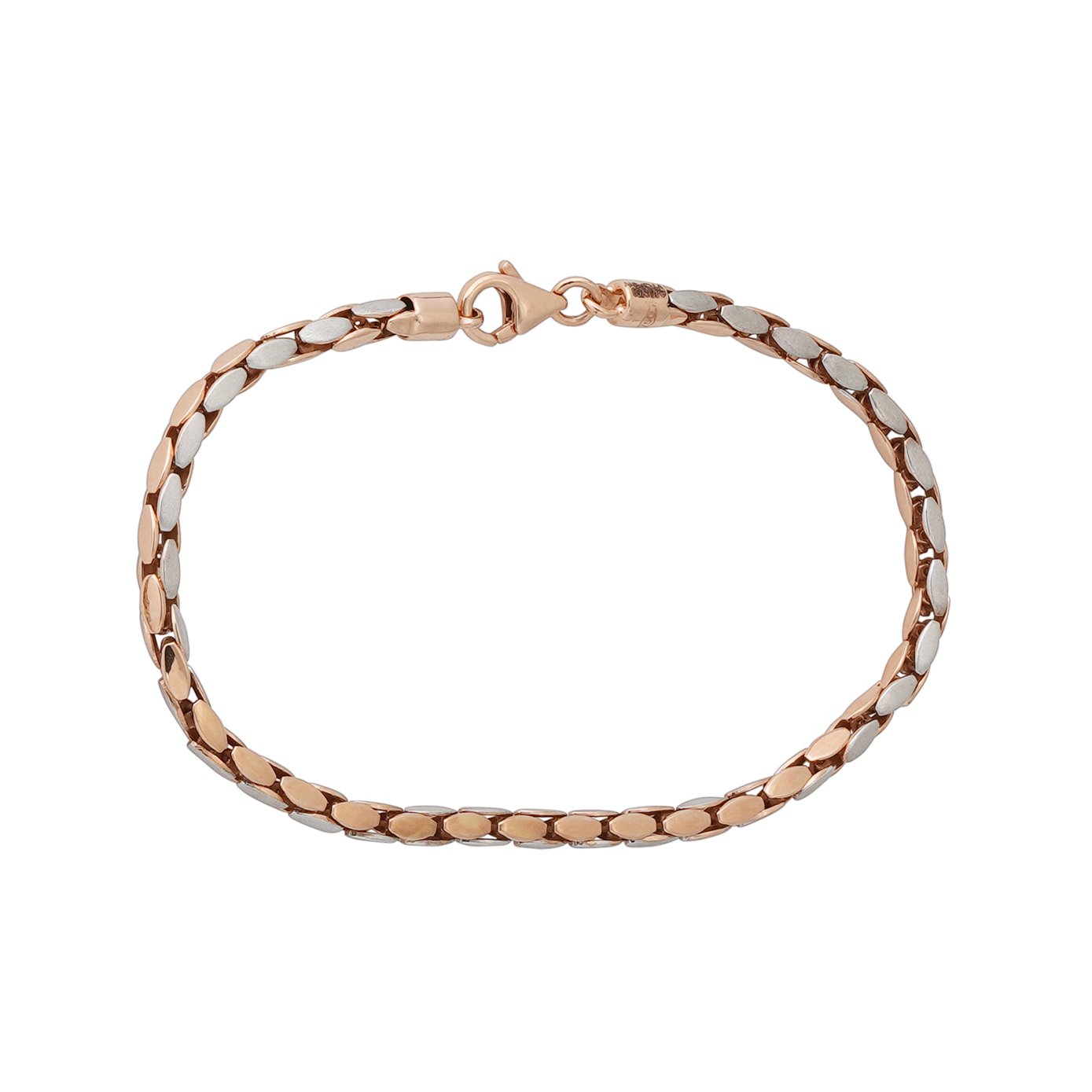 18kt Rose Gold Plain Bracelet