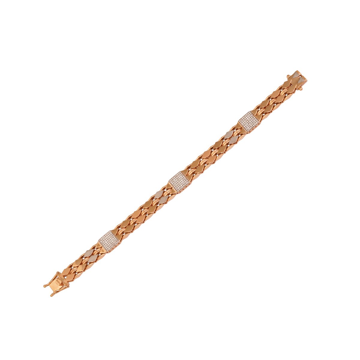 18kt Rose Gold Stone Bracelet