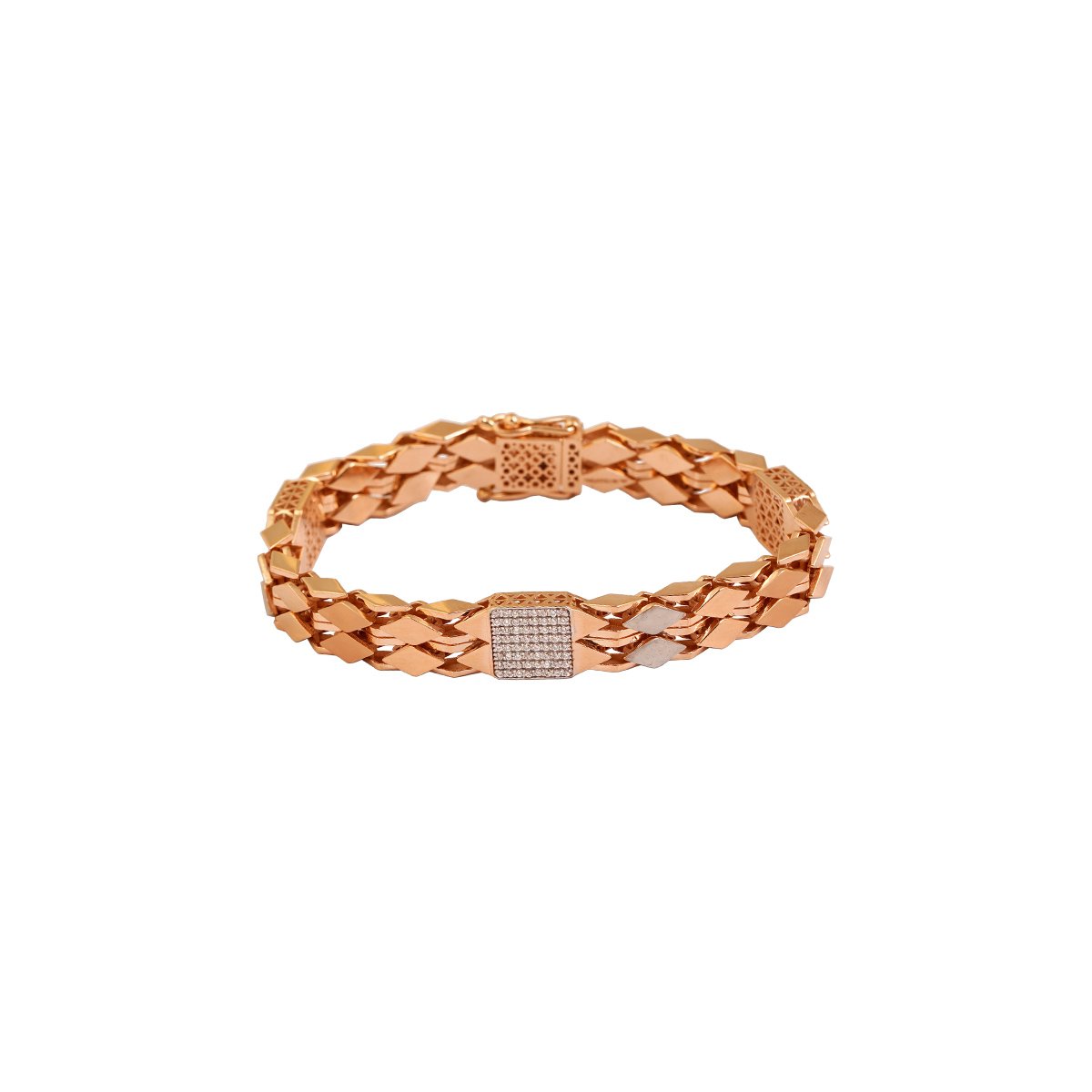 18kt Rose Gold Stone Bracelet