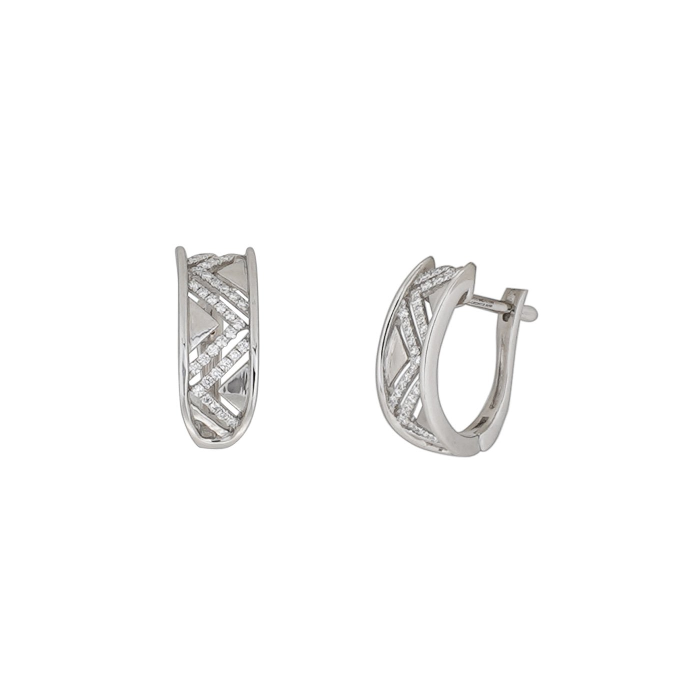 Platinum Diamond Earring