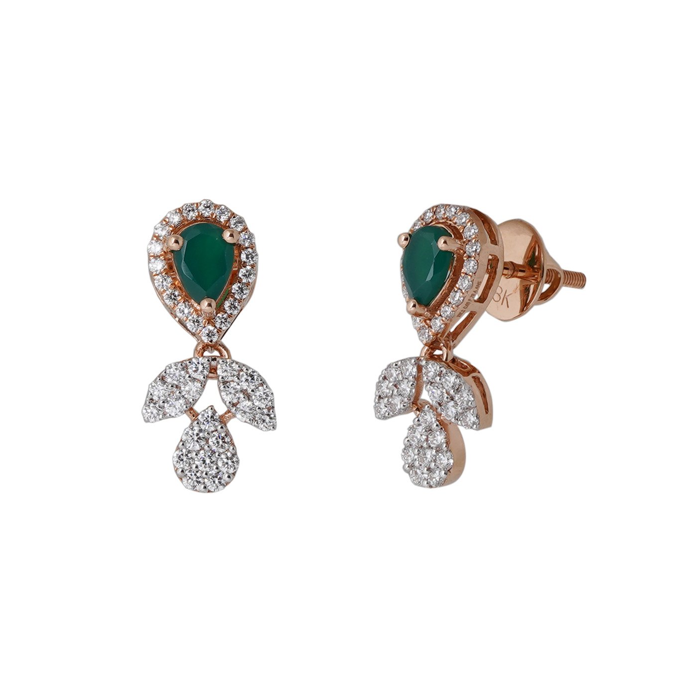 Diamond Earring Openset 18kt