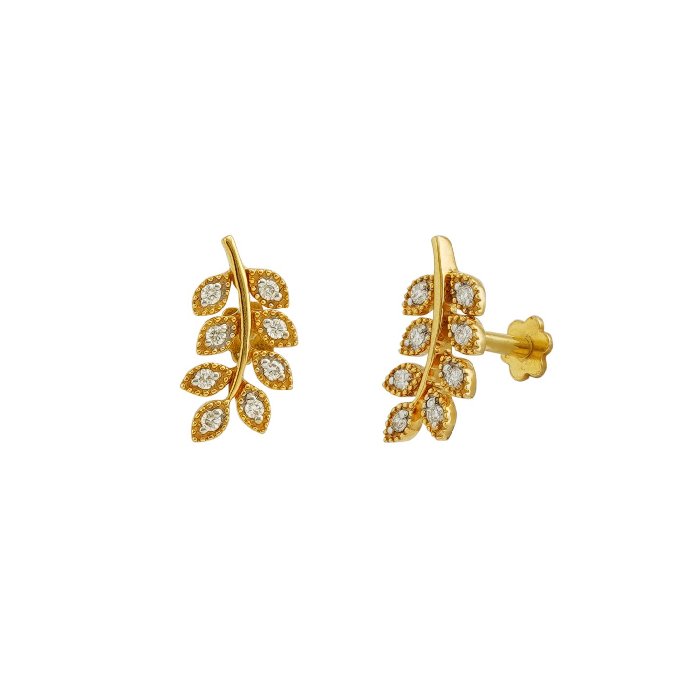 Diamond Earring Openset 18kt