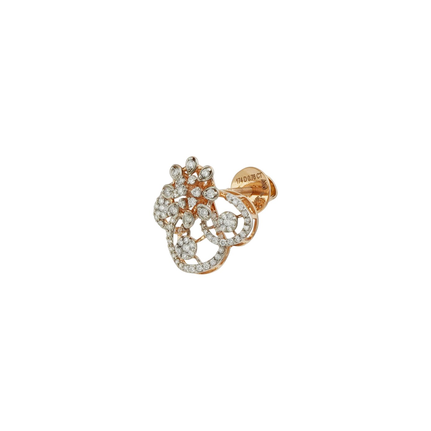 Diamond Earring Openset 18kt