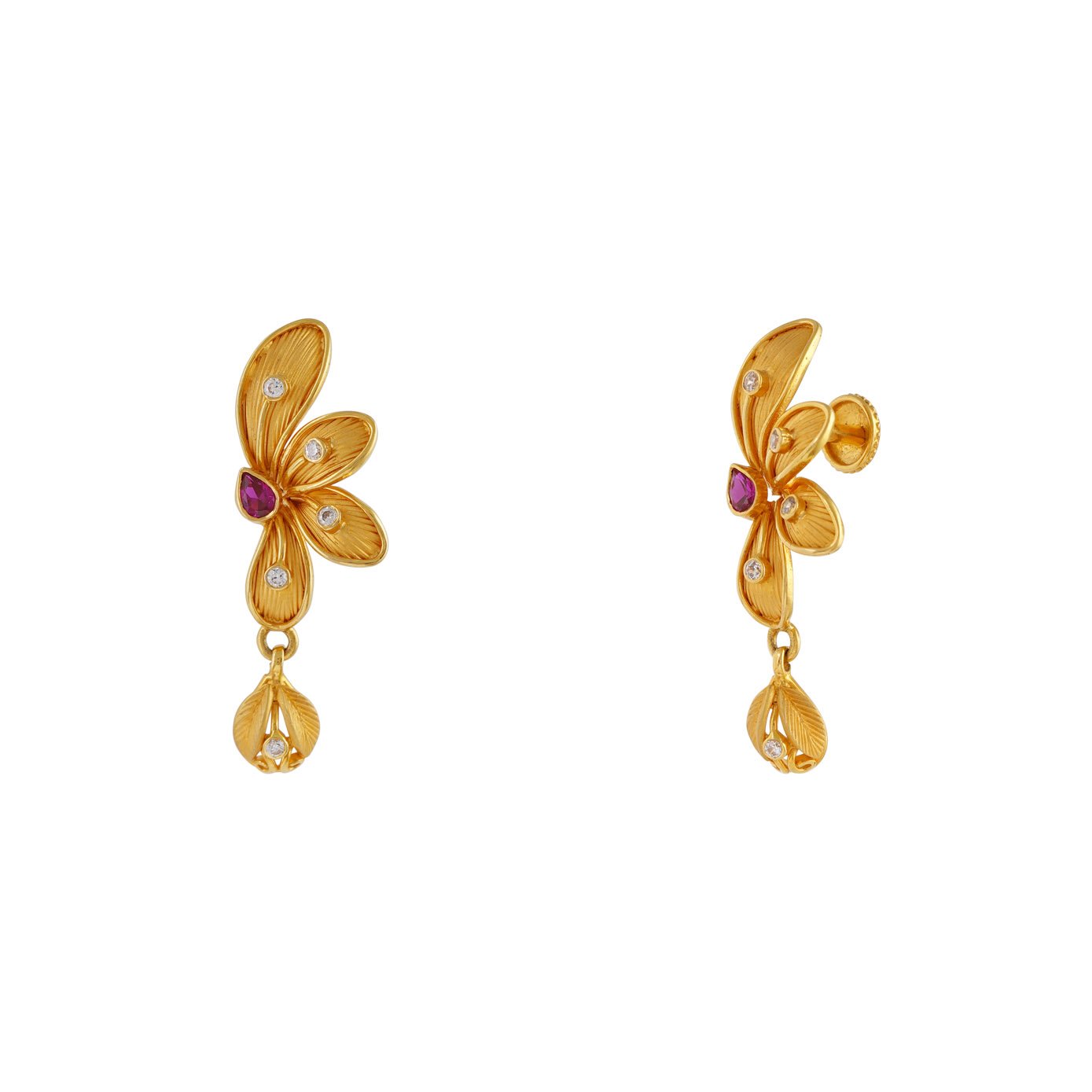 Hongkong setting stone eartops