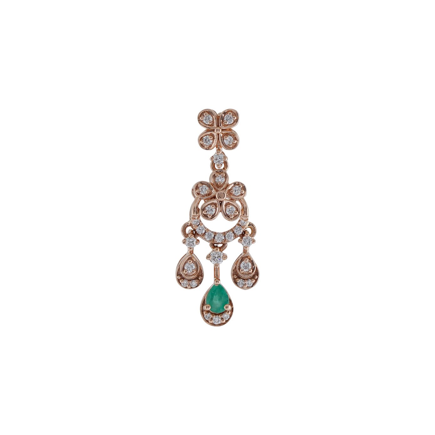 Diamond Earring Openset 18kt