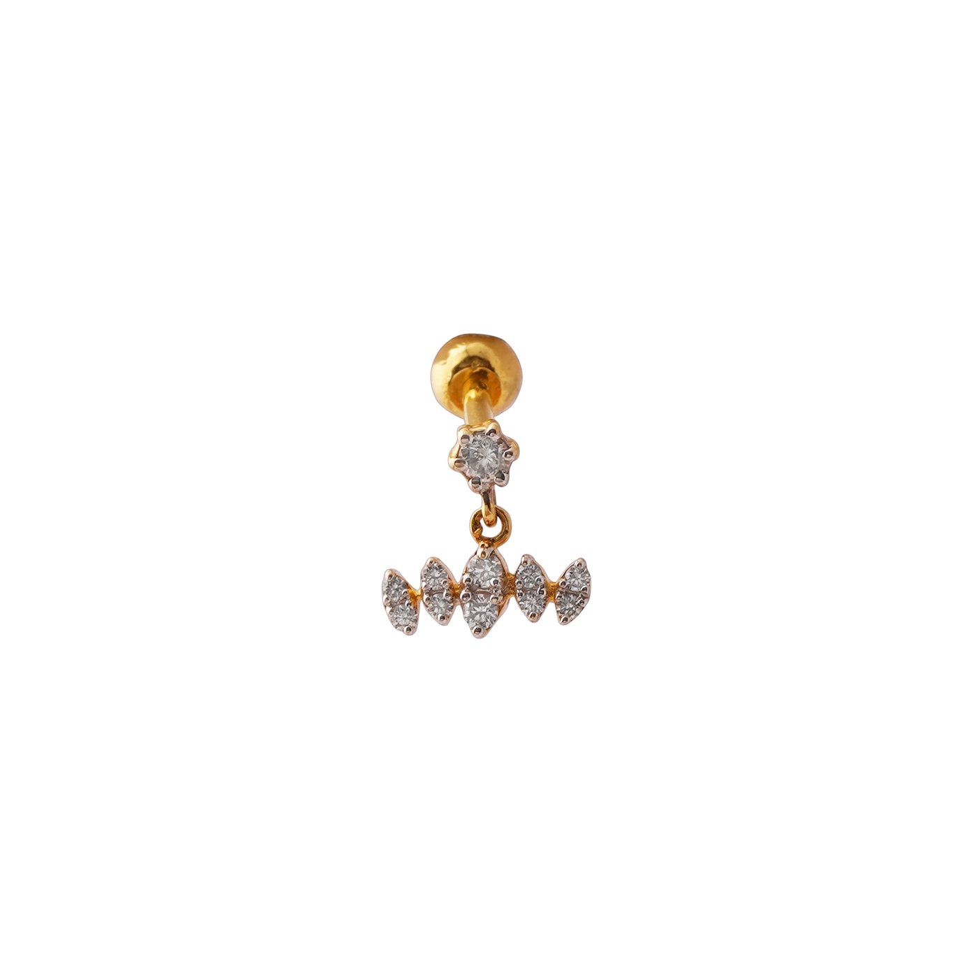 Diamond Baby Earring Openset 18kt