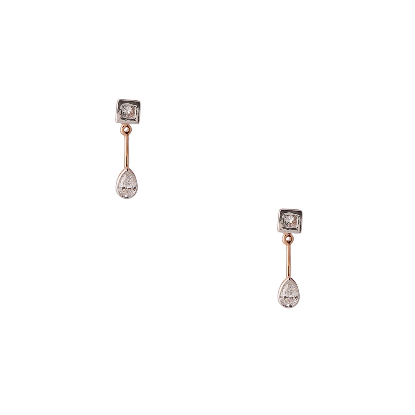 Diamond Earring Openset 18kt