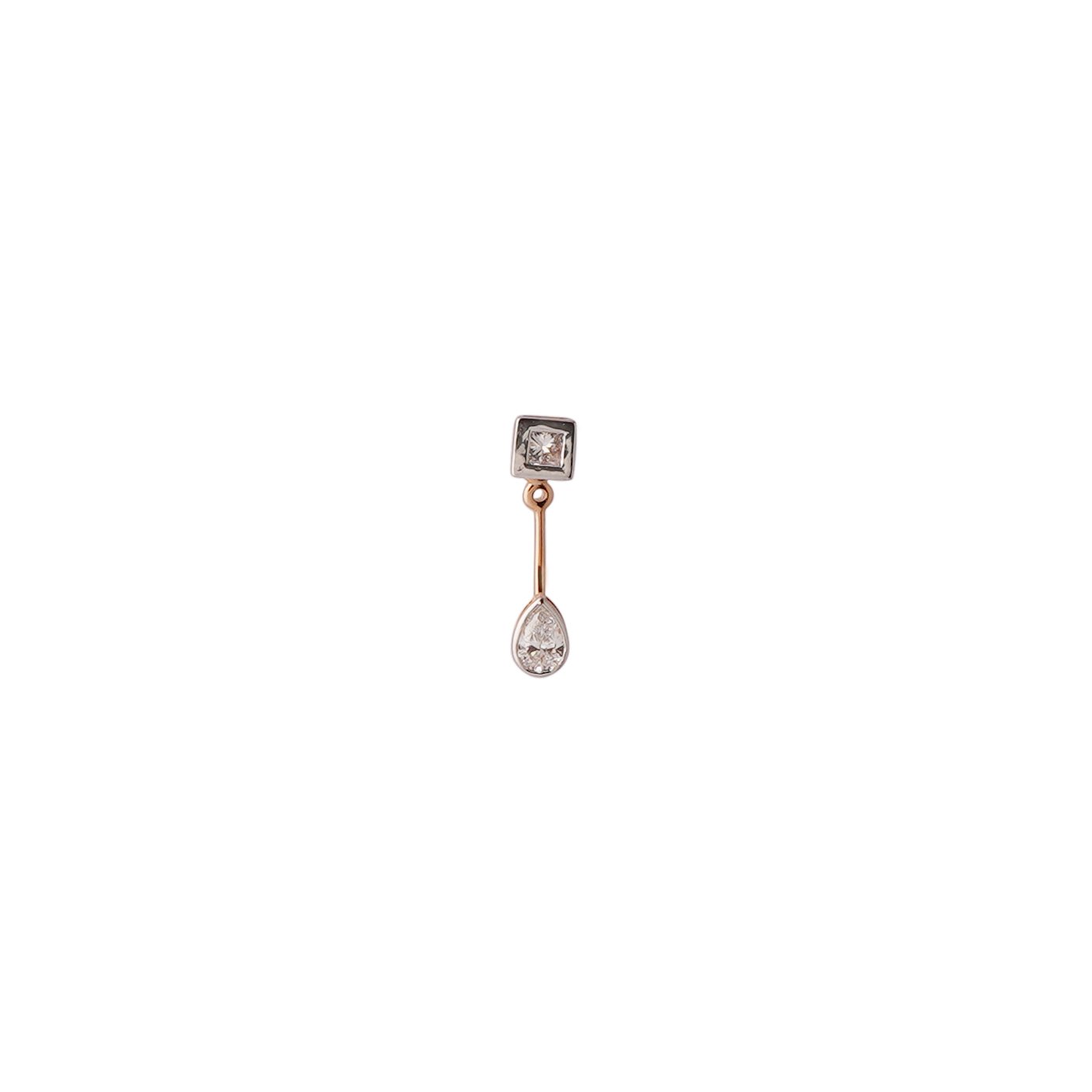 Diamond Earring Openset 18kt