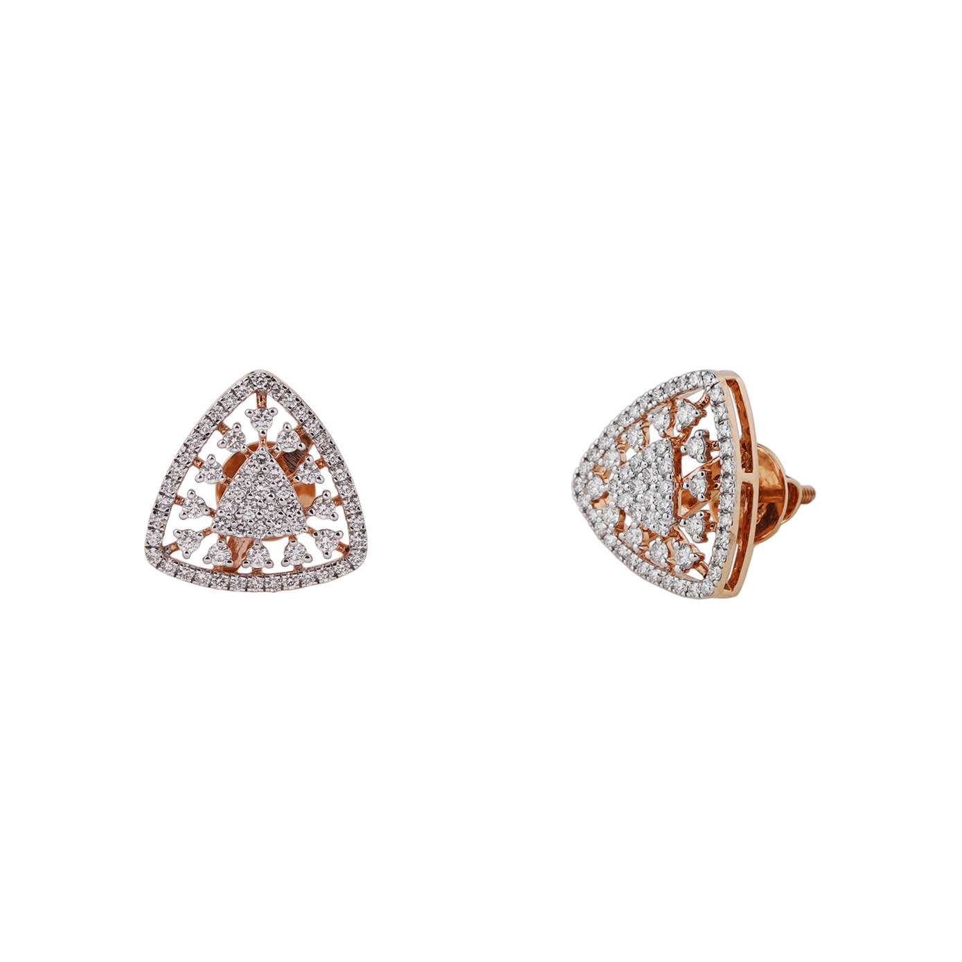 Diamond Earring Openset 18kt