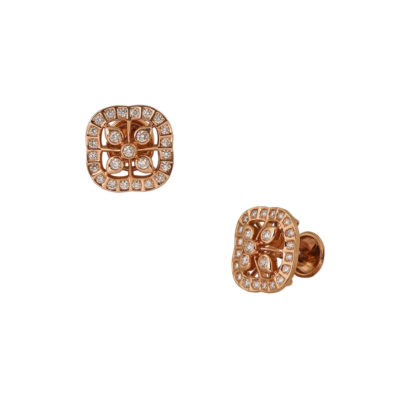 Diamond Earring Openset 18kt