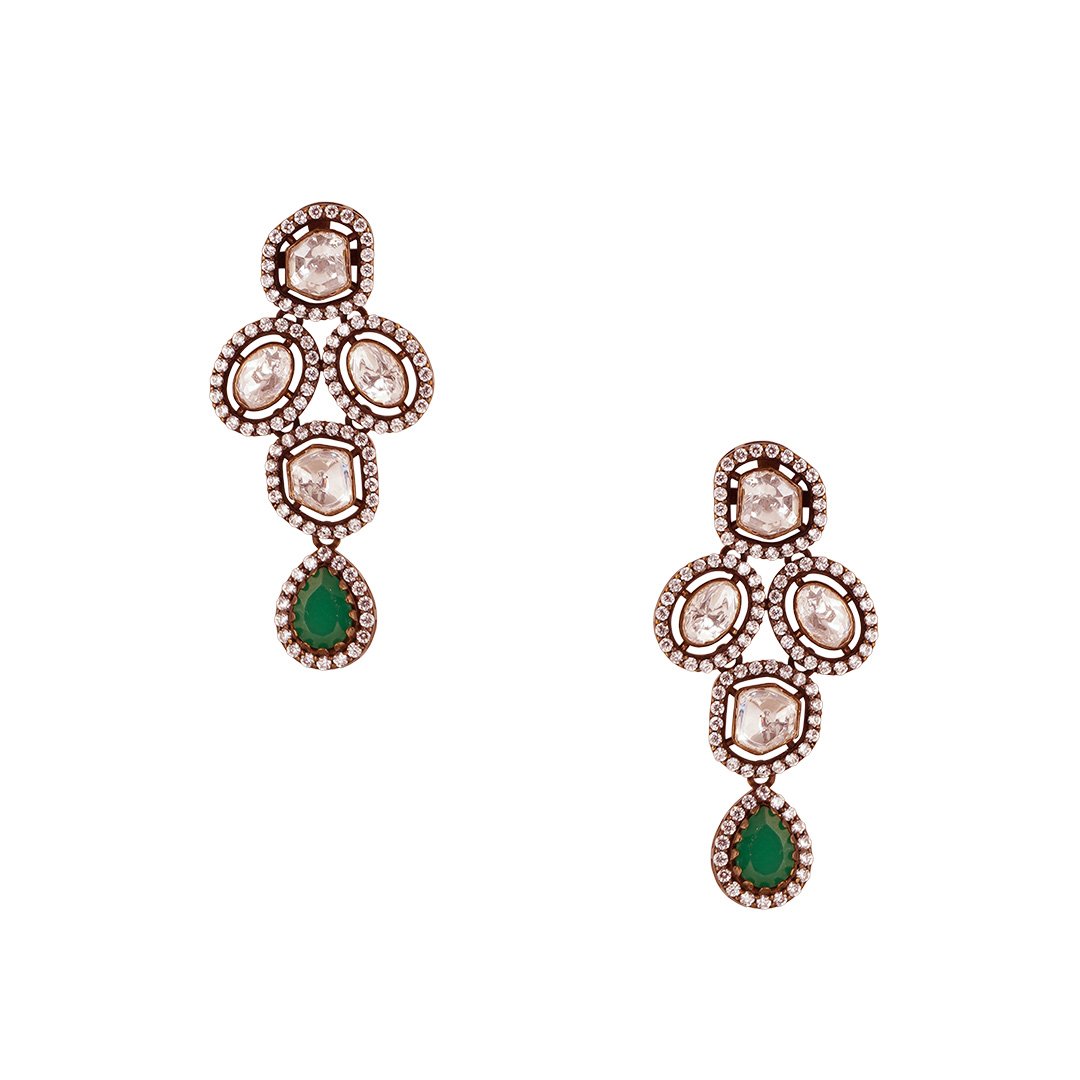 18kt diamond design Earring