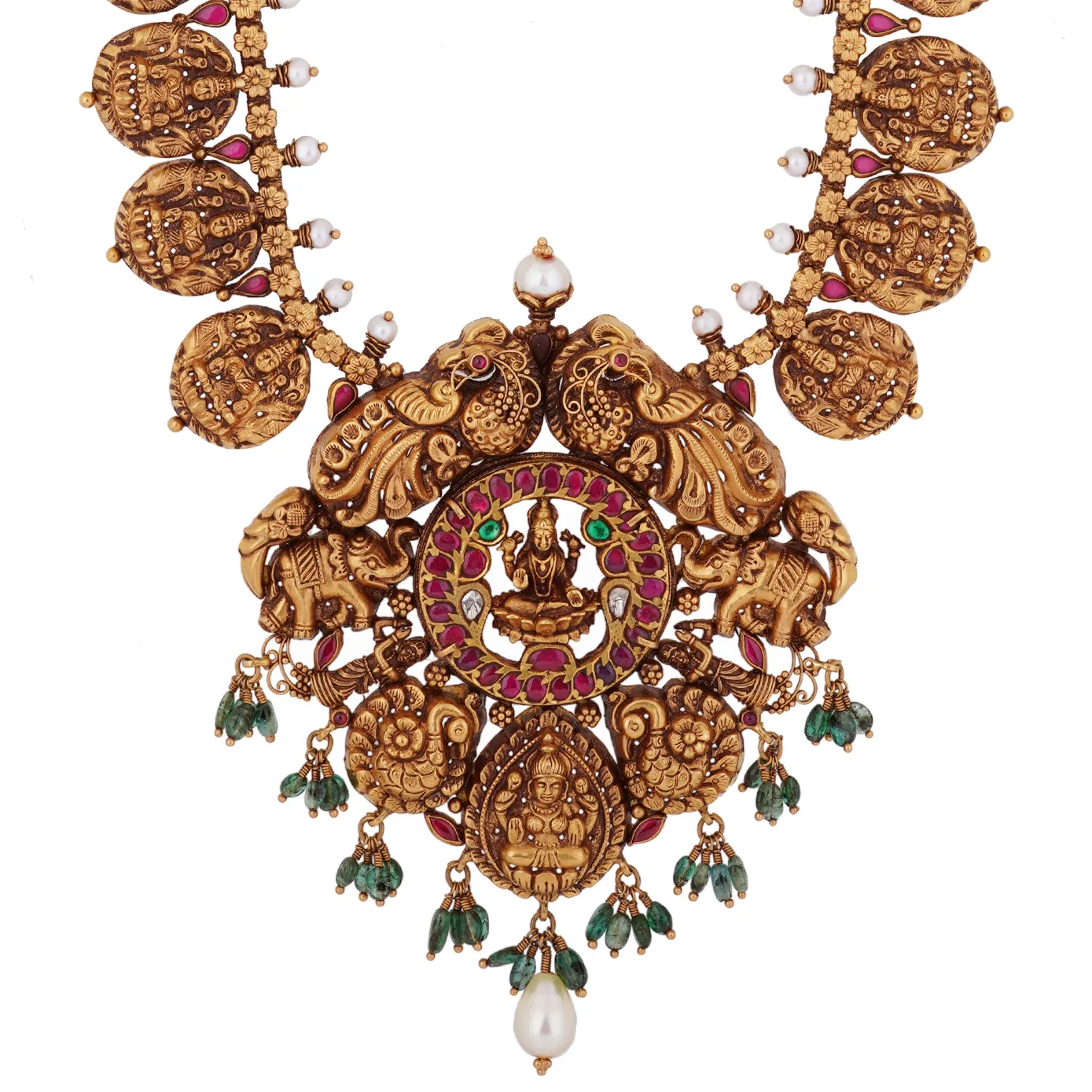 Zuri - Goddess Lakshmi motif Antique Haram