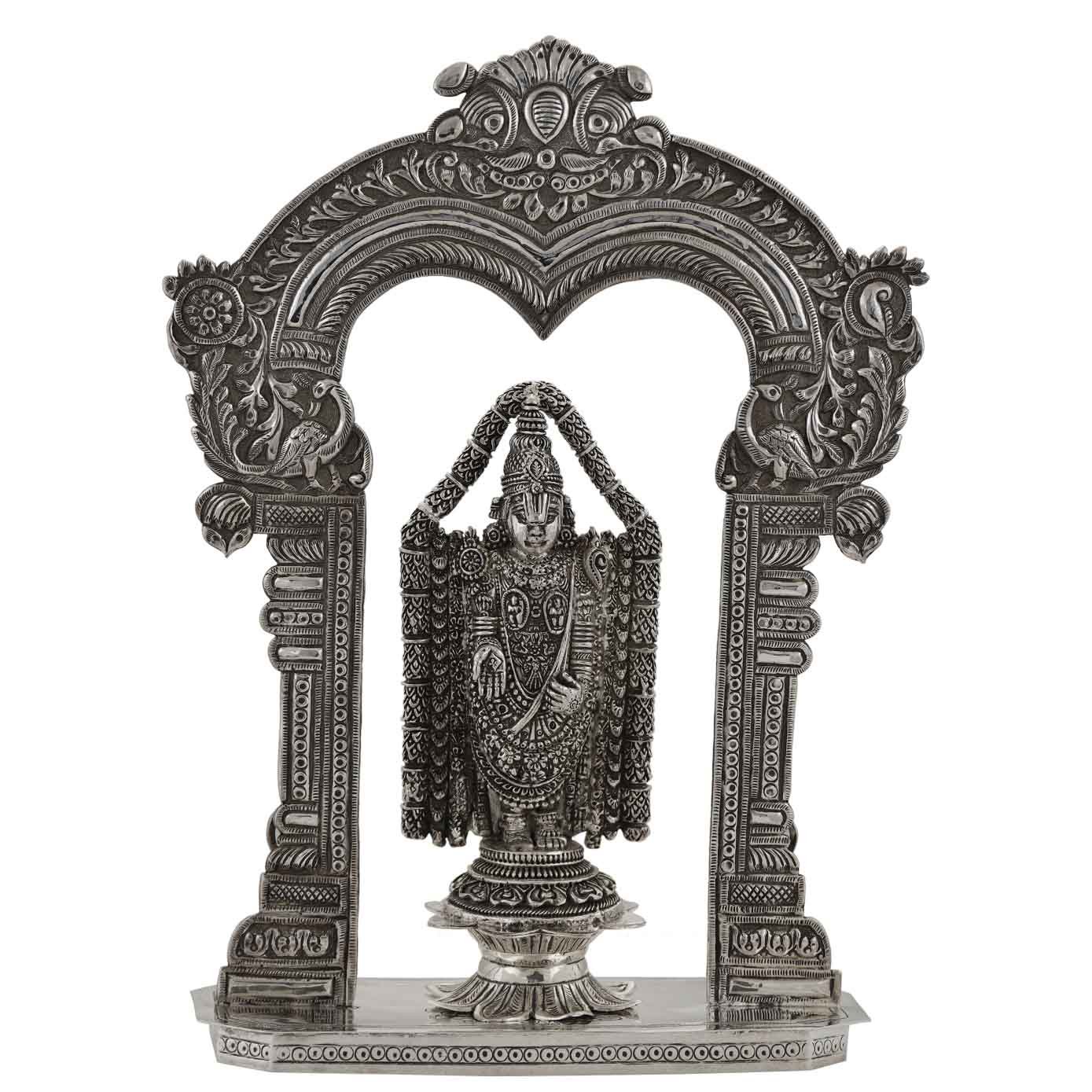 Antique Balaji Idol with Prabhavali