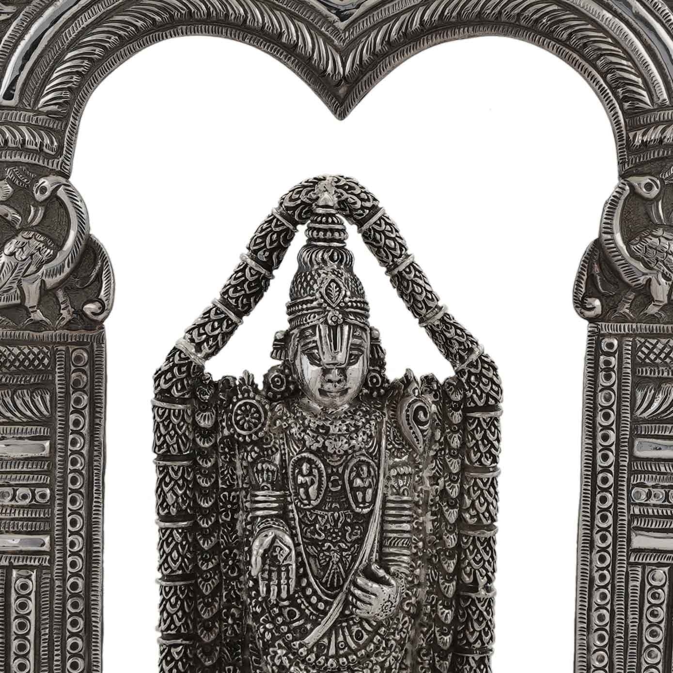 Antique Balaji Idol with Prabhavali