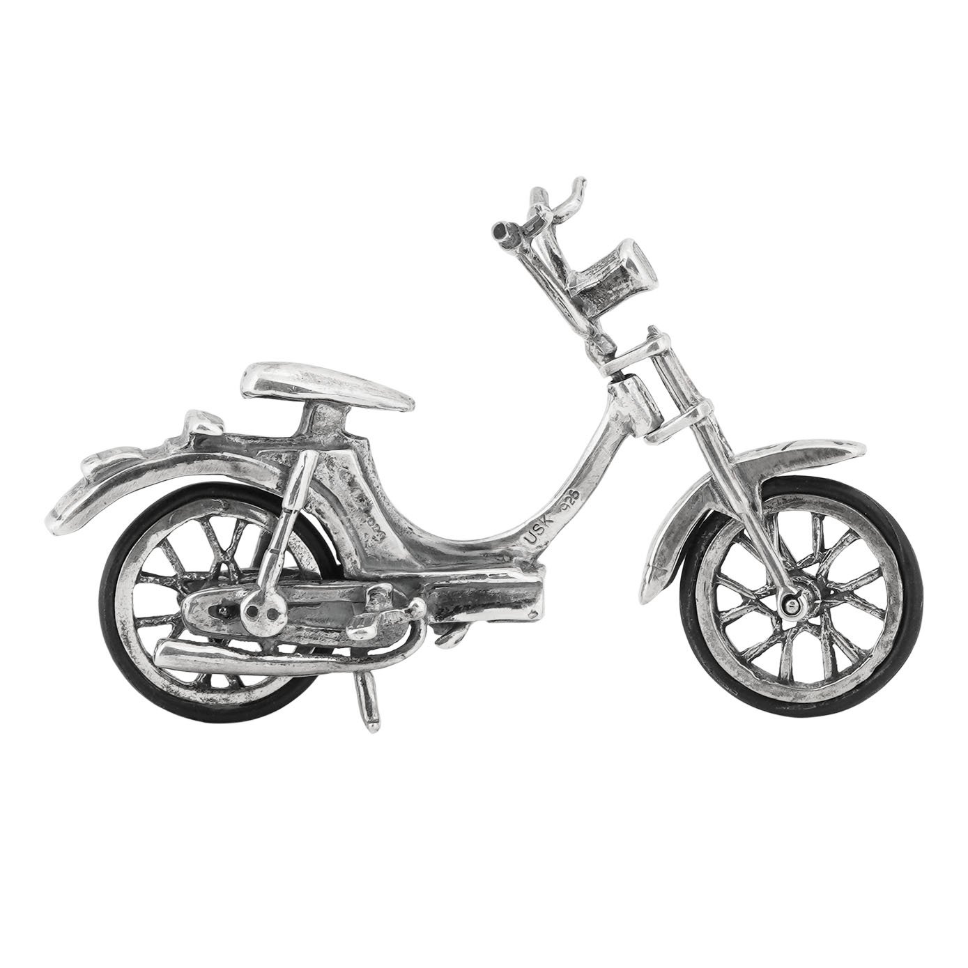 Motorcycle silver toy