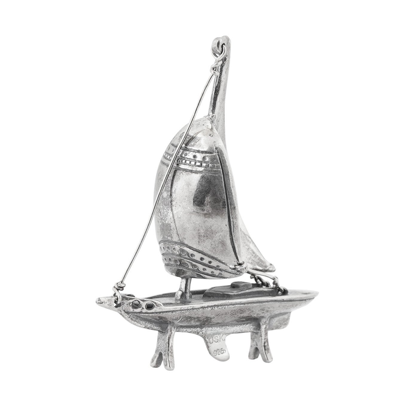 yacht silver toy