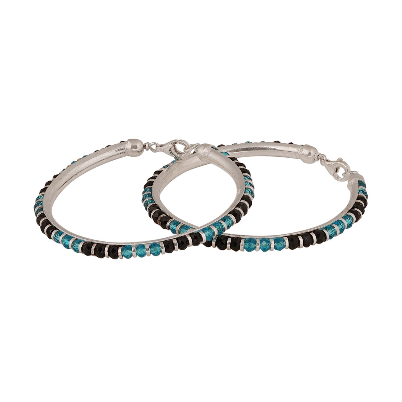 Blue Black Beads Kada