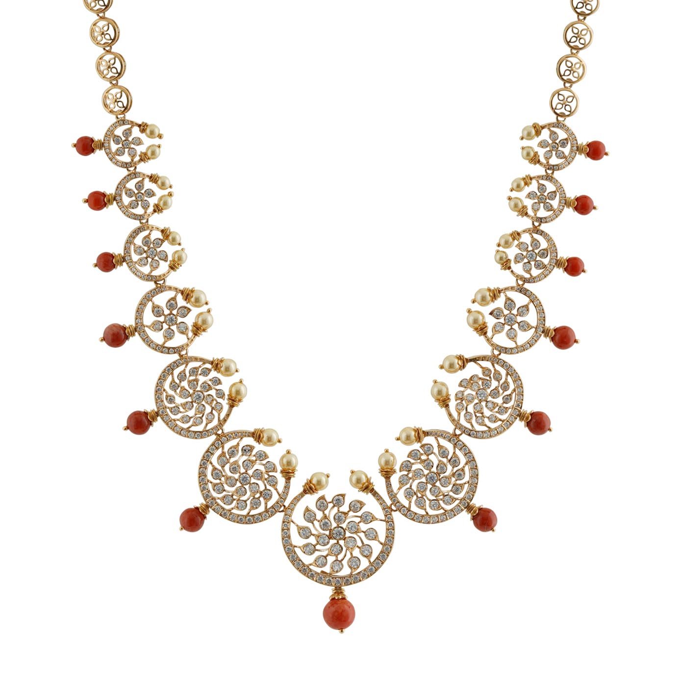 Open Close D Design Necklace