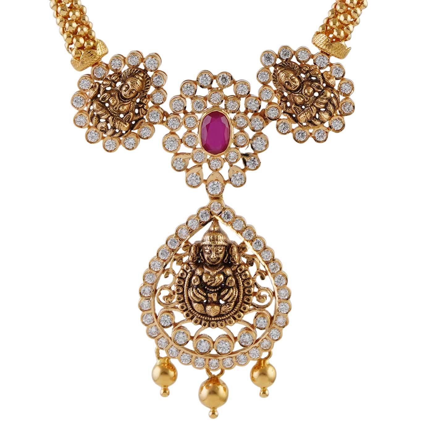 Open Close D Design Necklace