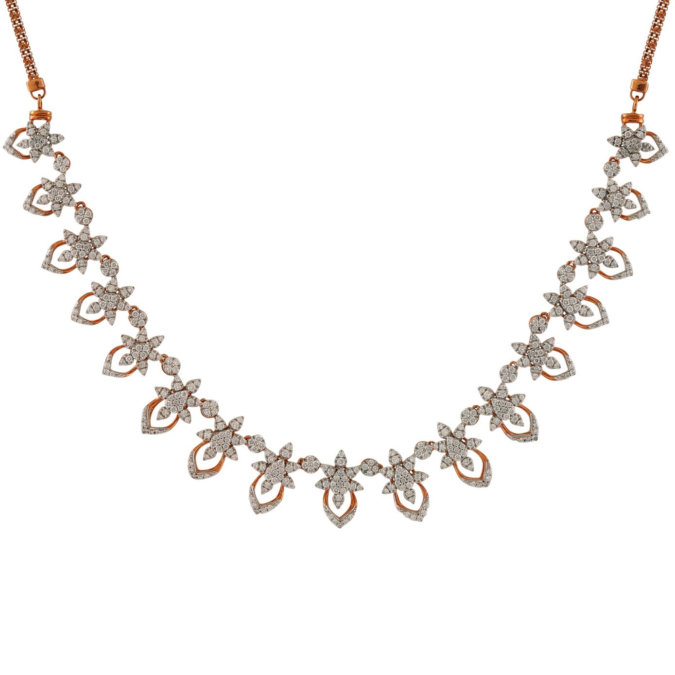Diamond Necklace Openset 18kt