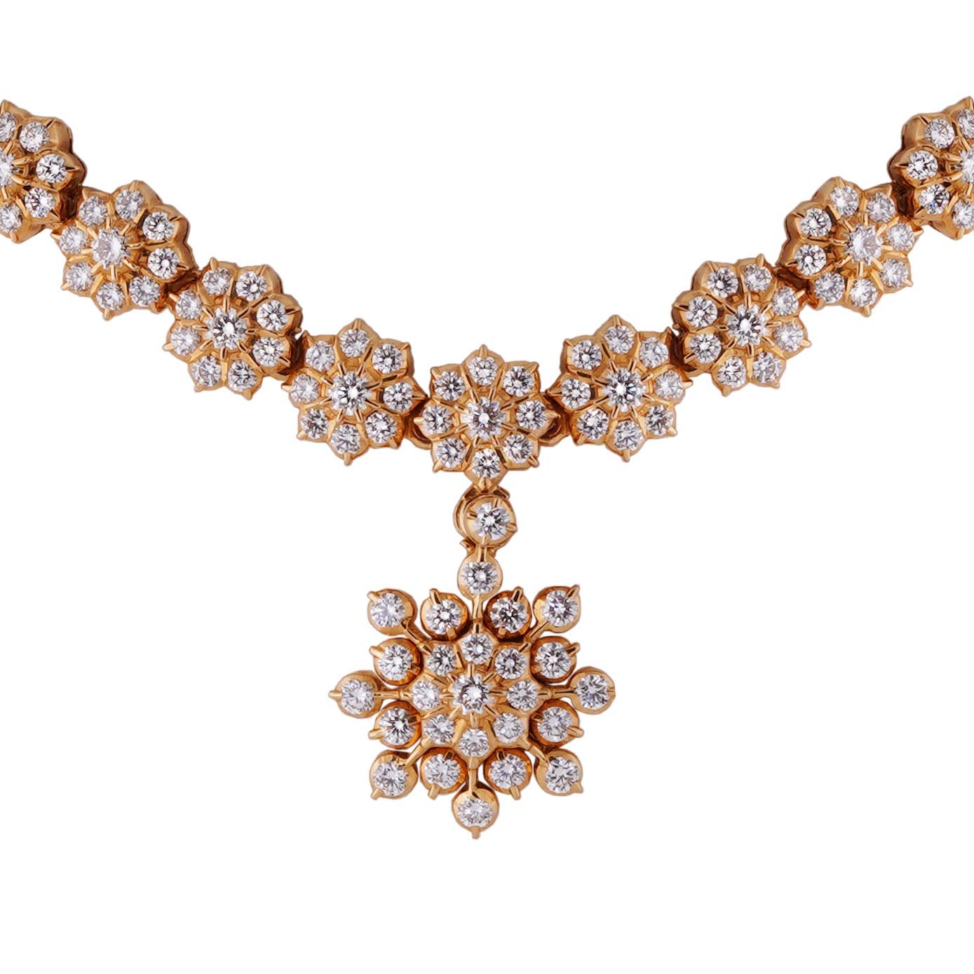 Diamond Necklace Close set 22kt