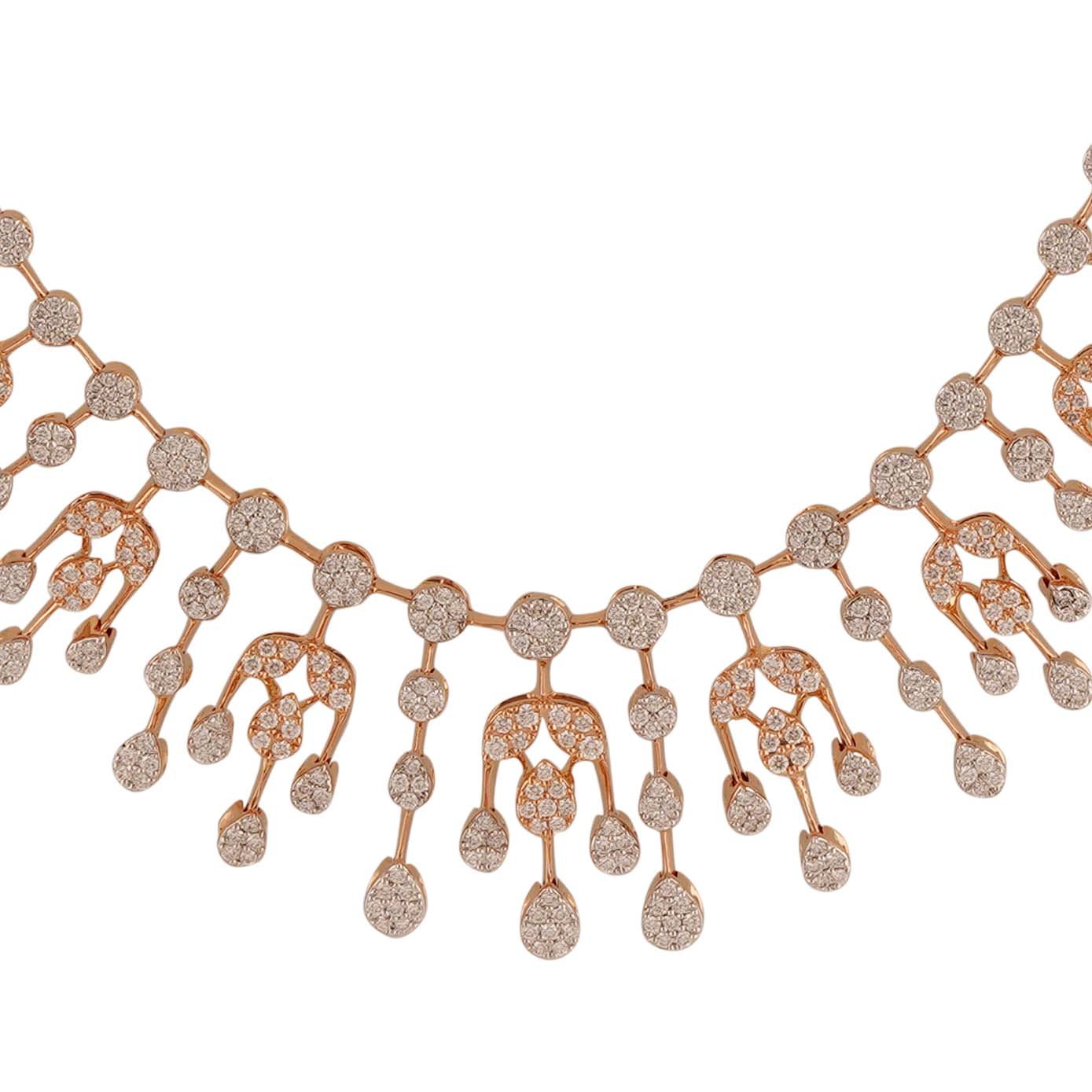 Diamond Necklace Openset 18kt