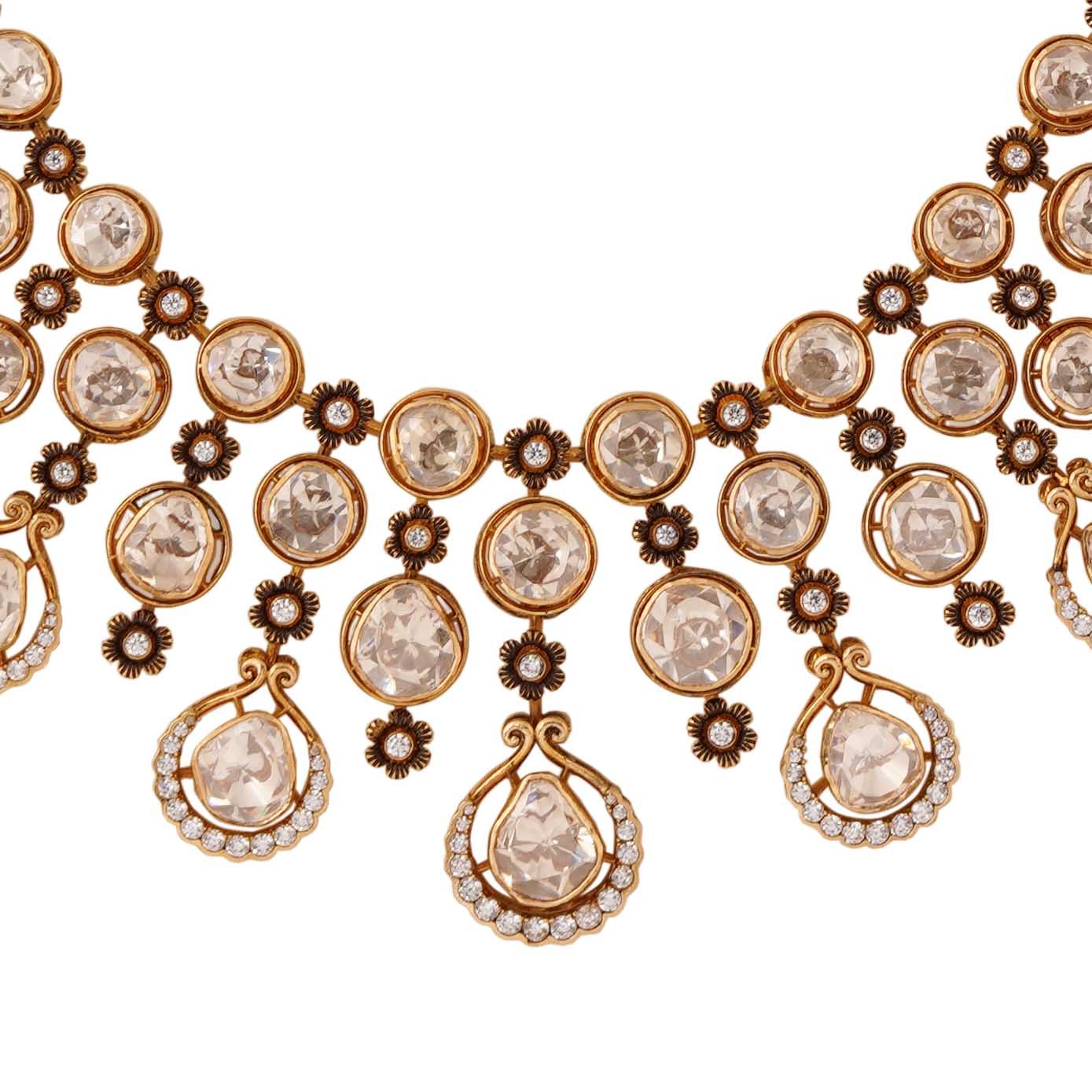 18ct Diamond Design Choker with