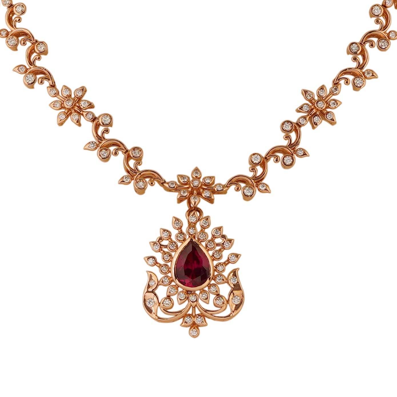 Diamond Necklace Open Setting 18kt