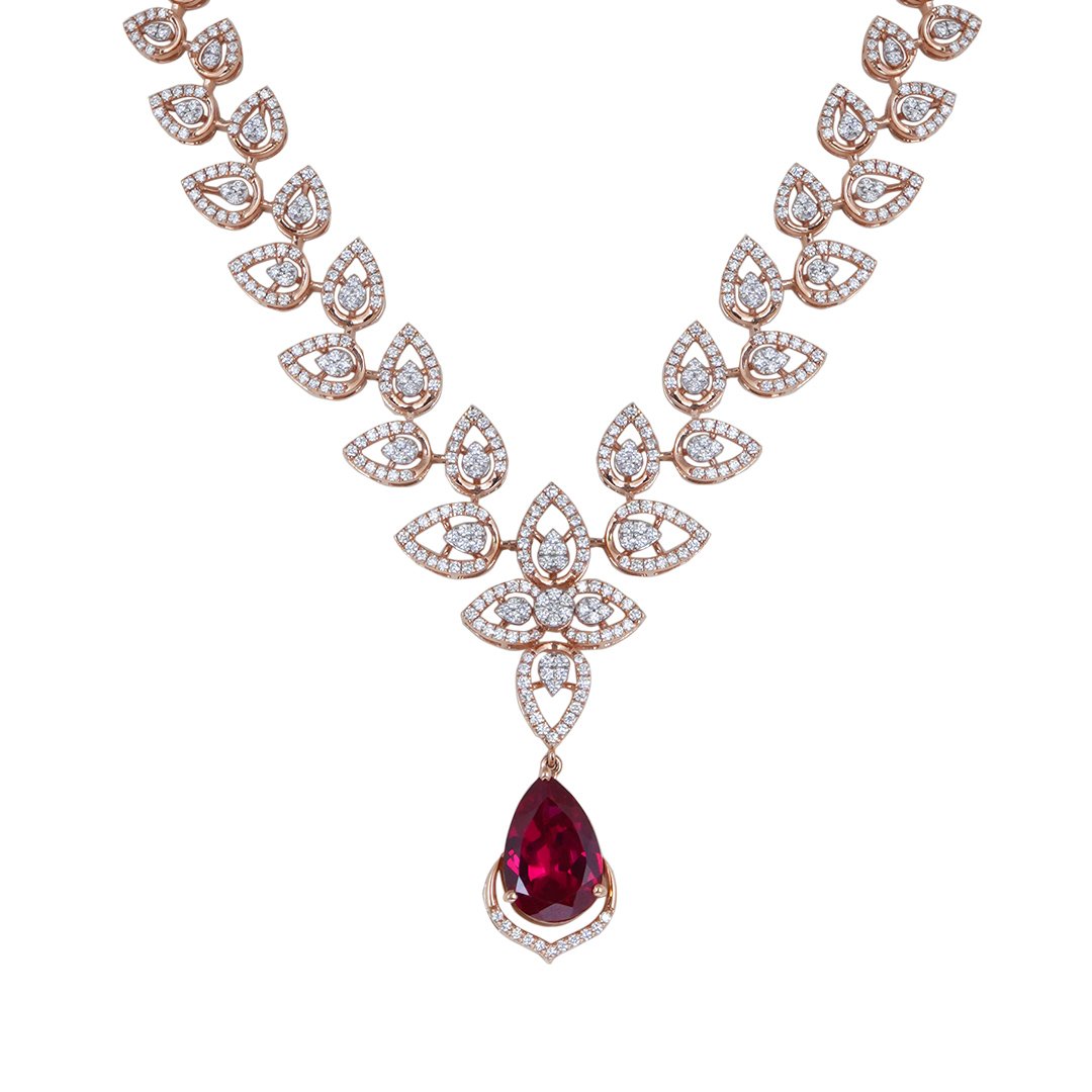 Diamond Necklace Openset 18kt