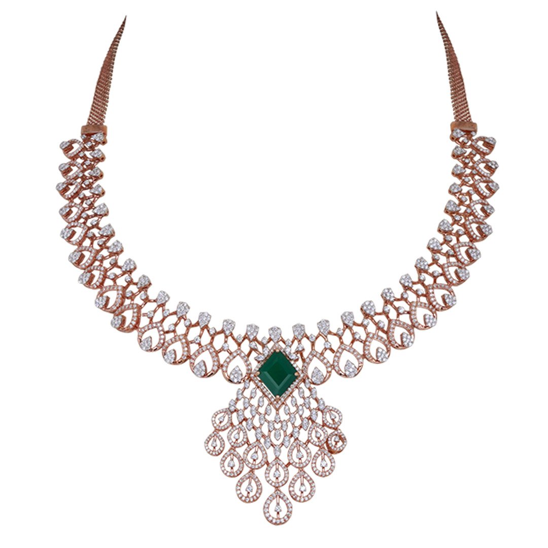 Diamond Necklace Openset 18kt