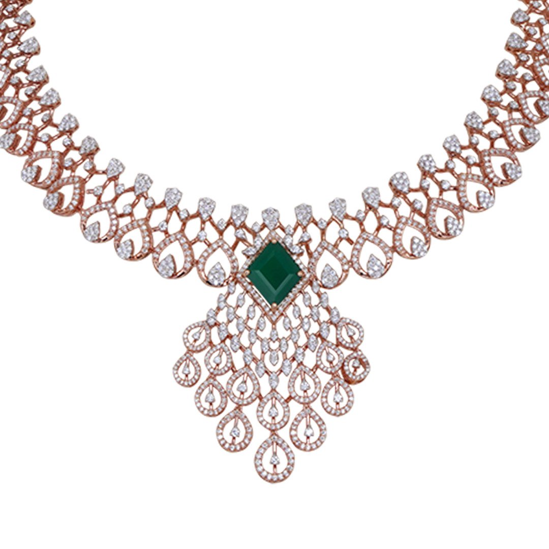 Diamond Necklace Openset 18kt