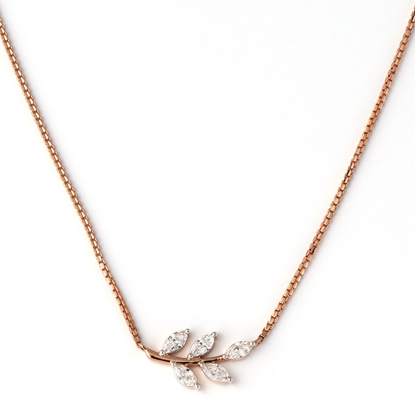 Diamond Pendant Chain Open set 18kt