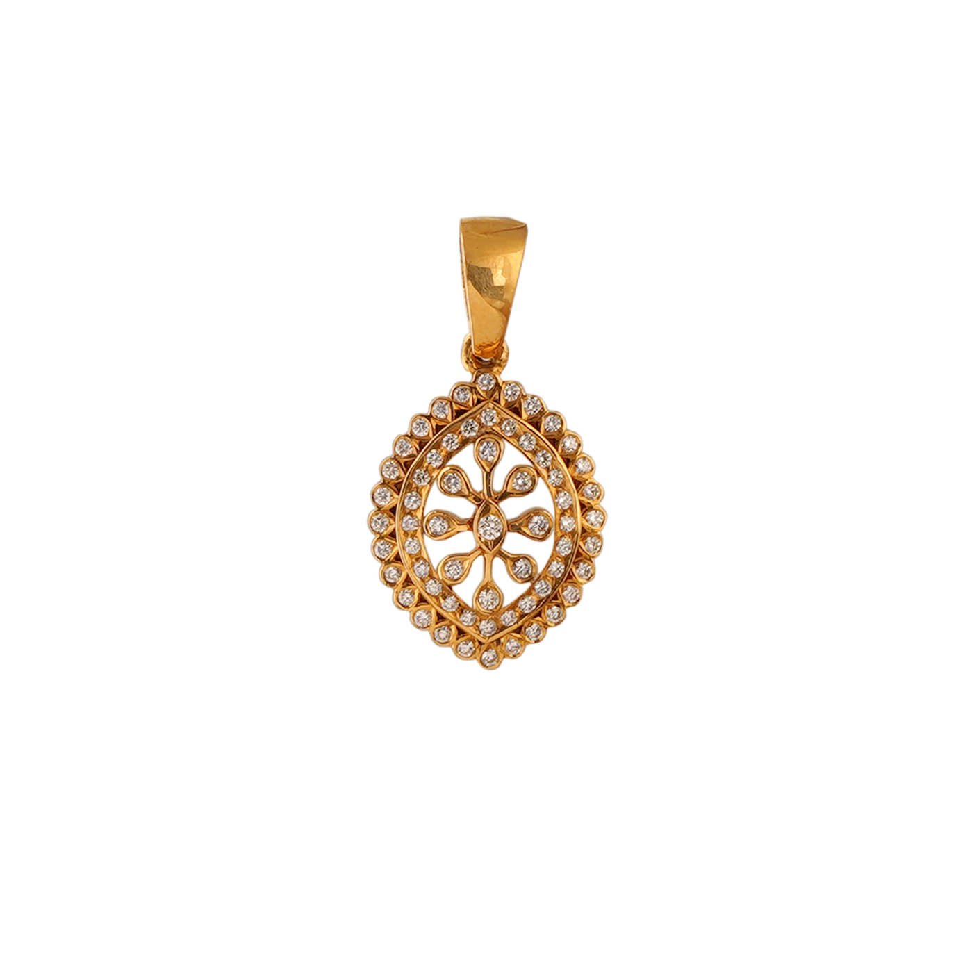 Diamond Pendant Close setting 22Kt