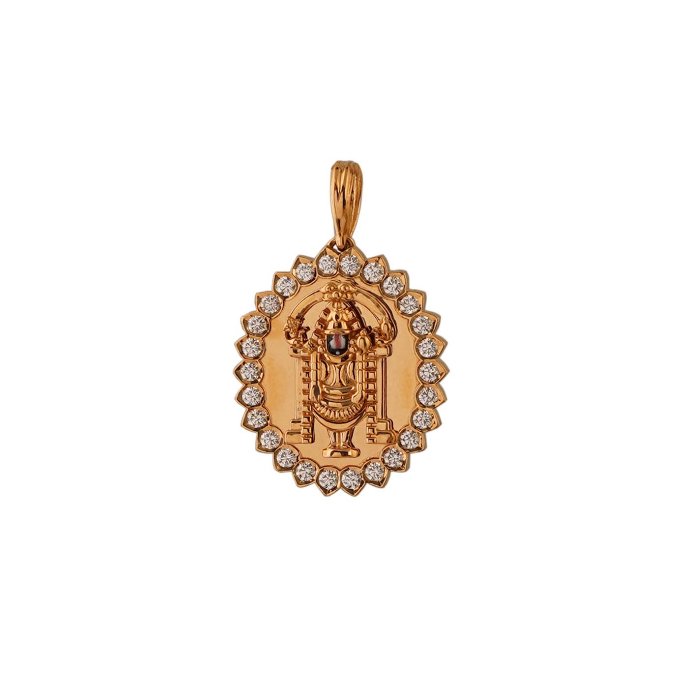 Diamond Close setting pendant 22kt