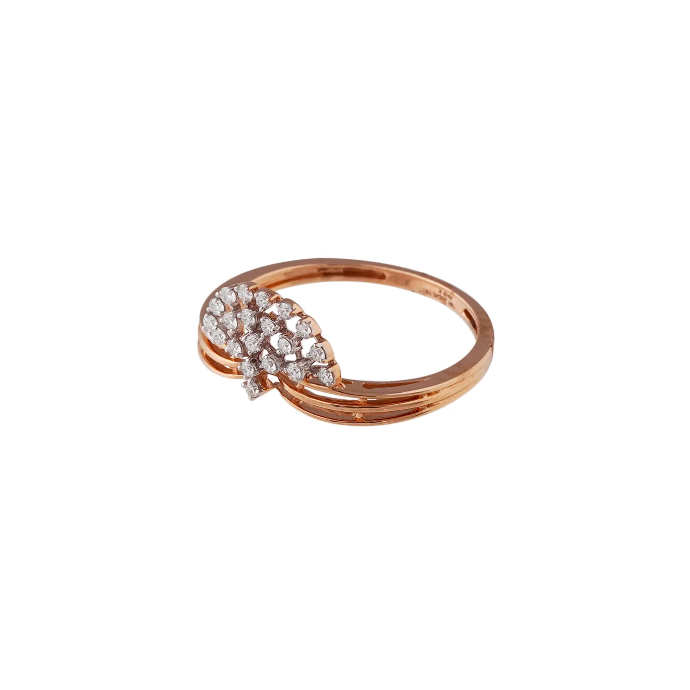 Train- Designer Rose Gold Diamond Ring