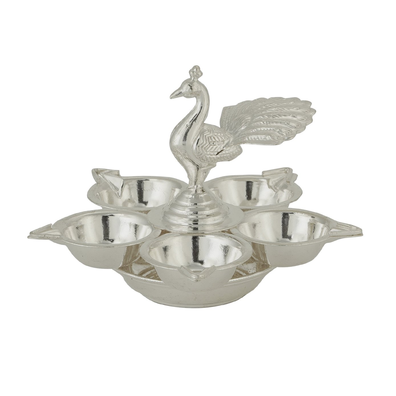 Peacock Five Face Lamp